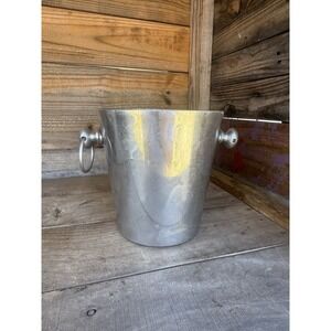 Vintage Stainless Steel Ice Bucket Made In India
